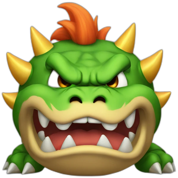 Bowser crying emoji