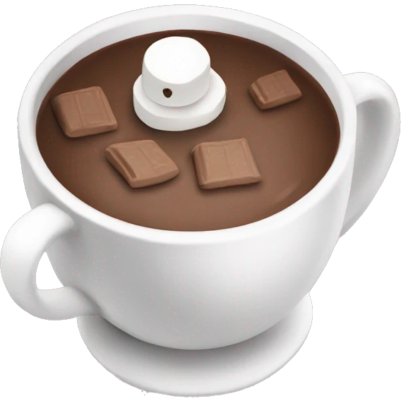 Hot chocolate with marshmallows ￼ emoji