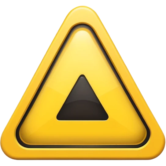 yellow triangle with exclamation mark inside emoji