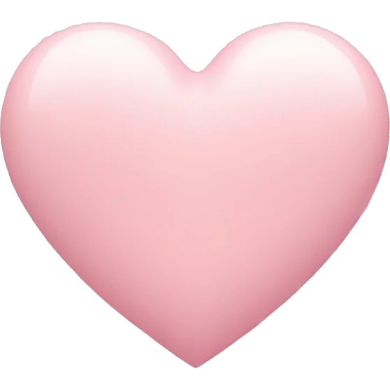 Pastel pink heart emoji