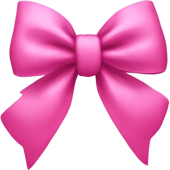 Pink bow emoji