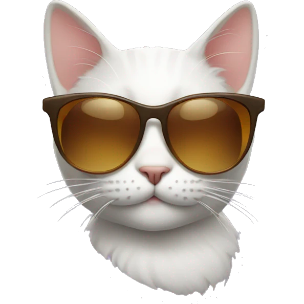 Cat with sunglasses emoji