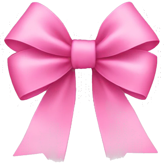 pink bow emoji