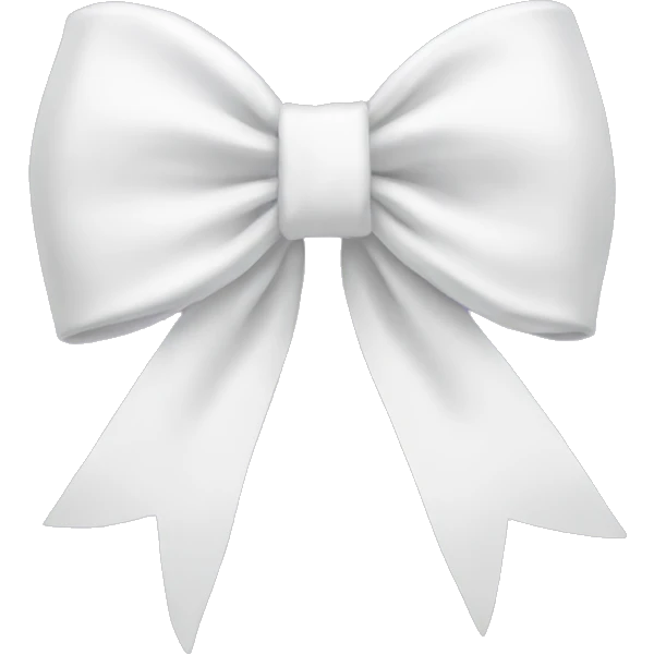 white bow  emoji