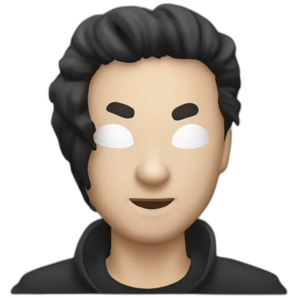 Peugeot 206+ noire de face emoji