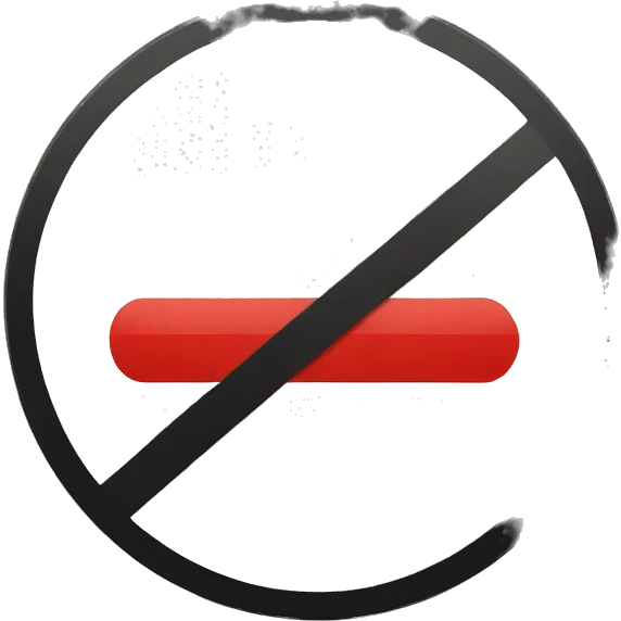 prohibited sign emoji