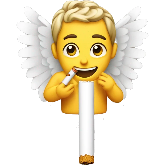 Cigarette angel emoji