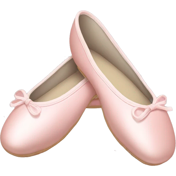 Pale pink ballet shoes emoji