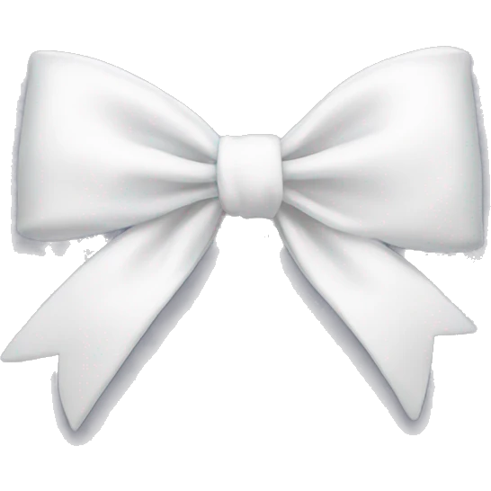 White bow emoji