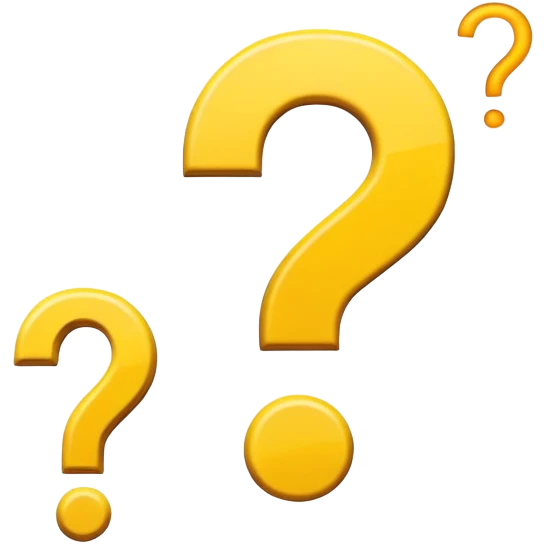 Emoji of letter  i and question mark ? sign both are in horizontal  emoji