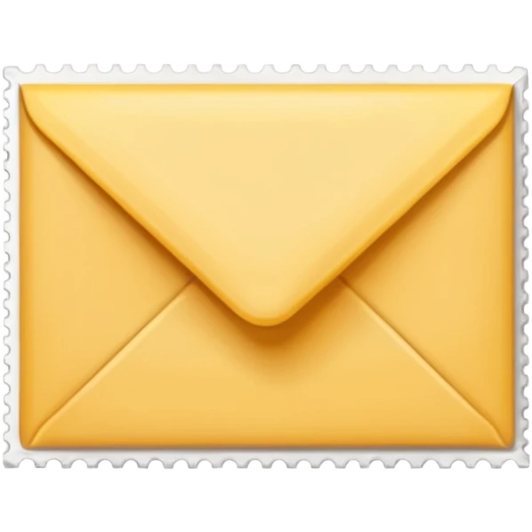 Letter with stamp on it emoji