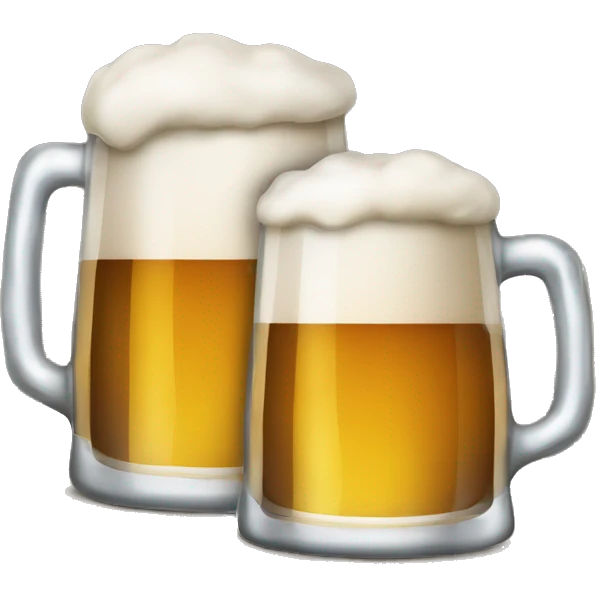 Un énorme verre de bière emoji