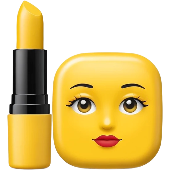 yellow makeup packaging emoji