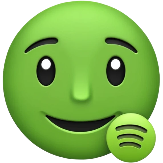 wygeneruj mi emoi animowane z logiem spotify prawdziwym logo emoji