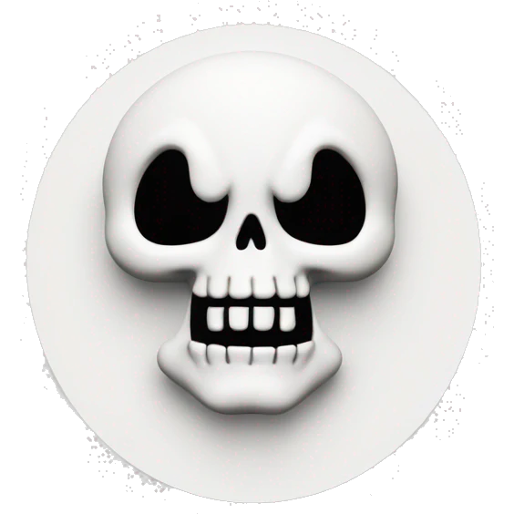Hell background, white mvp inscription, a small skeleton man in the corner emoji