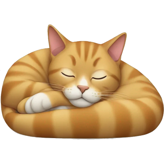 Cat sleeping  emoji