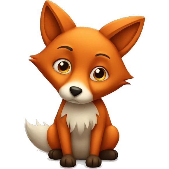 sad fox emoji