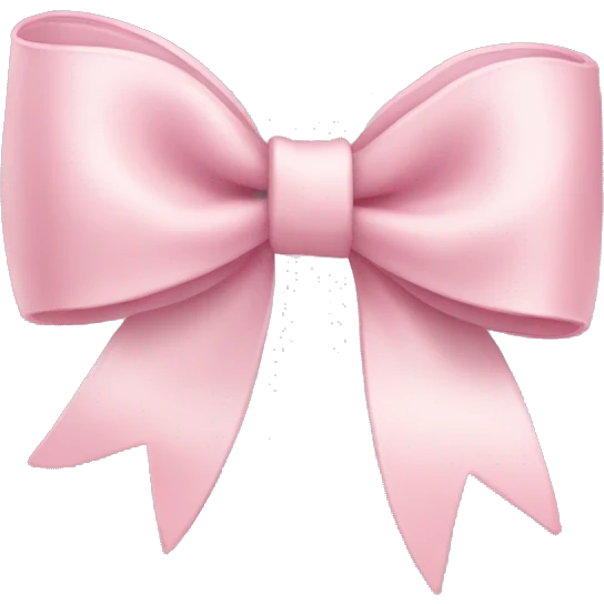 light pink bow ombro with charm emoji