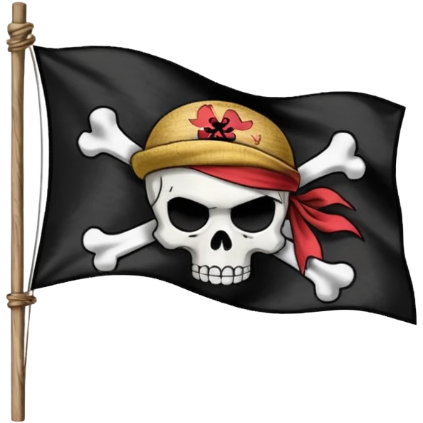 Straw hat pirates flag emoji