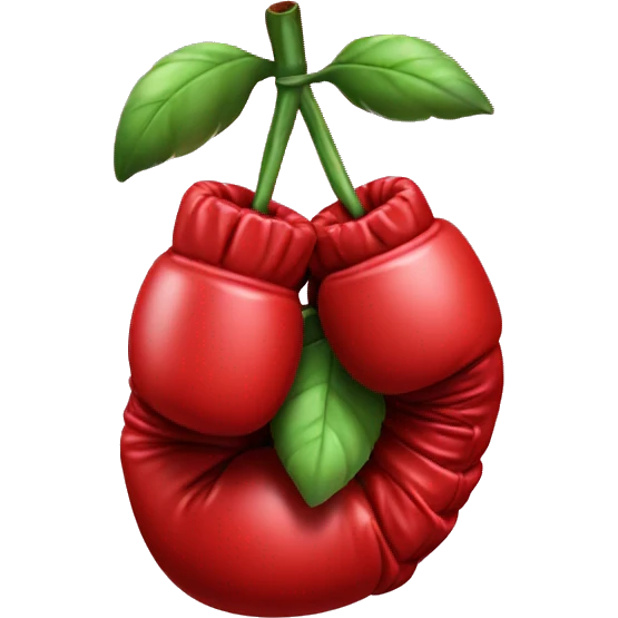 Boxing glove made of berries  emoji