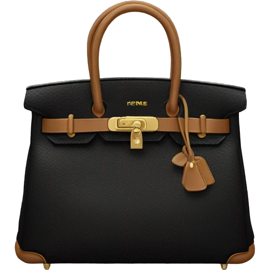 black hermes birkin bag emoji