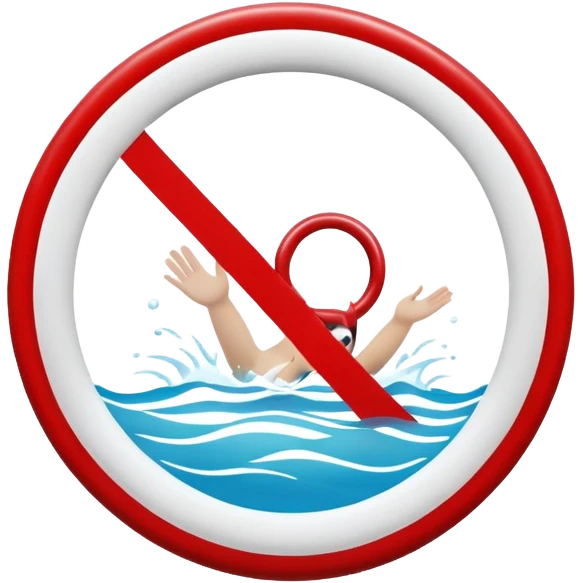 no diving sign emoji