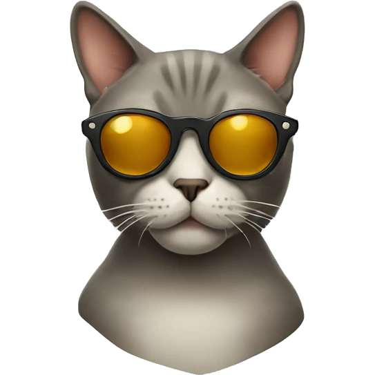 Cat with sunglasses emoji