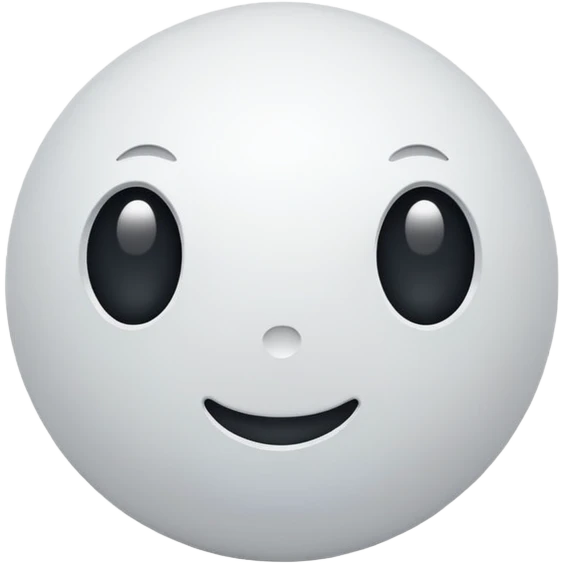 White ball  emoji