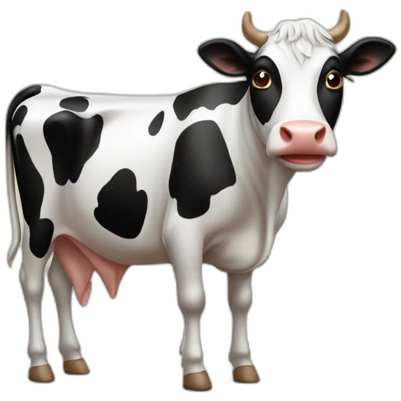 Vache sur oiseau emoji
