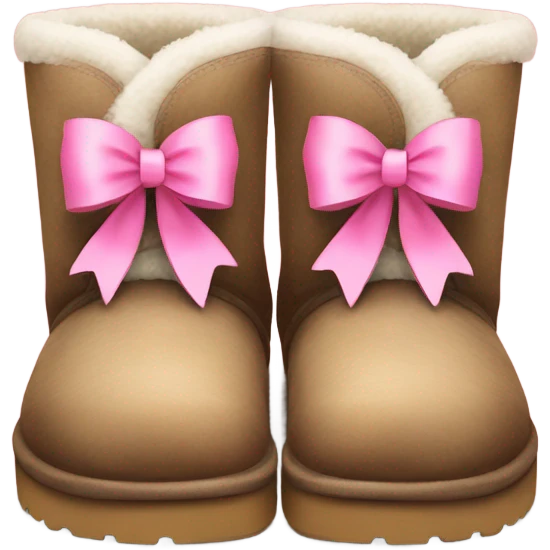 Uggs with pink bows emoji