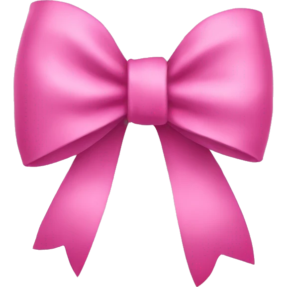 Pink bow emoji
