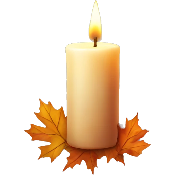 Candle autumn emoji