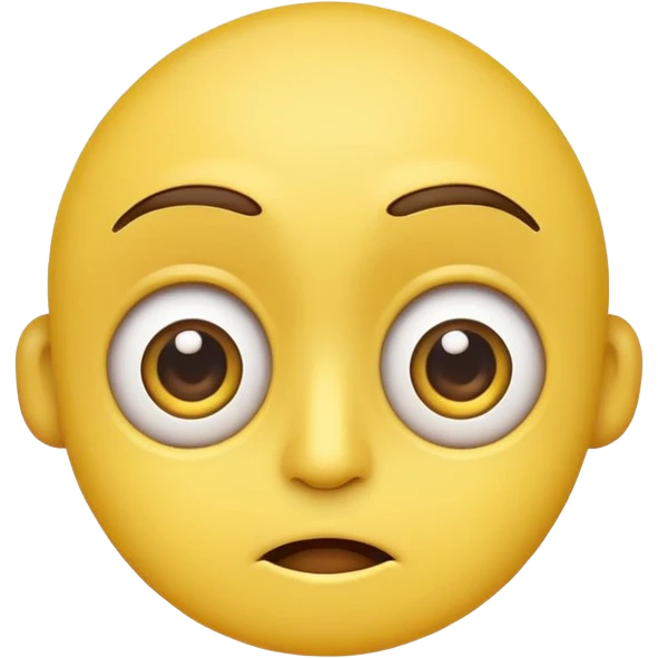 cartoon sticker of a colorful and cheerful confused and puzzled emoji, no text, suitable for WhatsApp and Instagram emoji