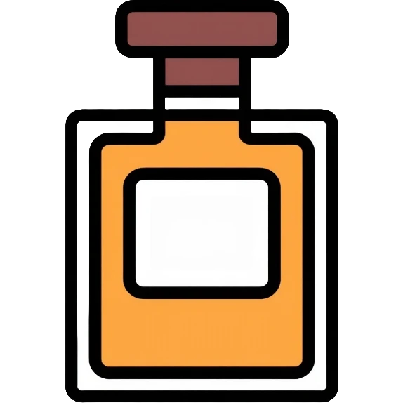 modern cologne bottle with rectangular shape emoji