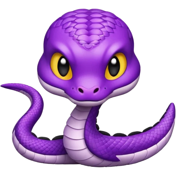  i want a animated emoji with the text "'Lil Viper sorry" for a little purple cute viper emoji