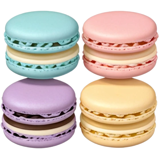 Three Macarons  emoji