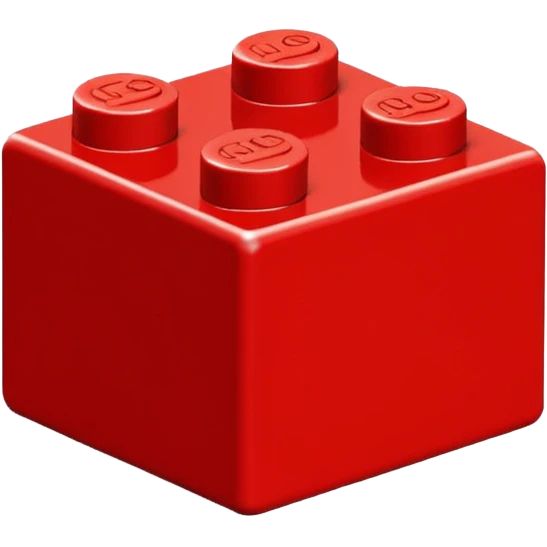 1 lego peice red emoji