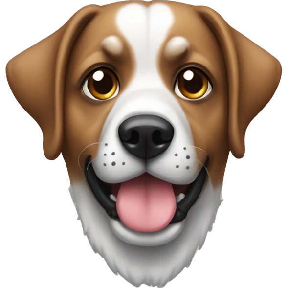 perro con orejeras emoji