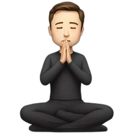 Elon musk praying  emoji