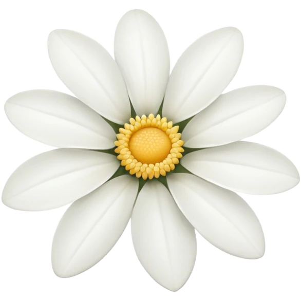 گل سفید emoji