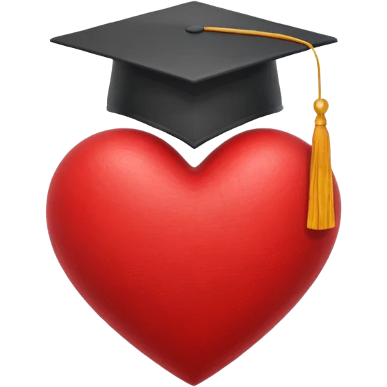 education themed heart emoji