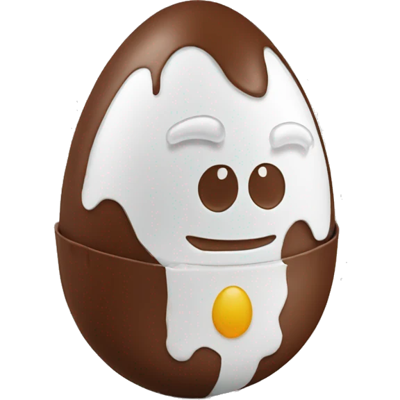 kinder branded chocolate egg wrapper emoji