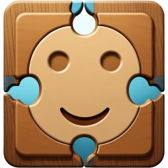 a square puzzle piece above a circular puzzle hole emoji
