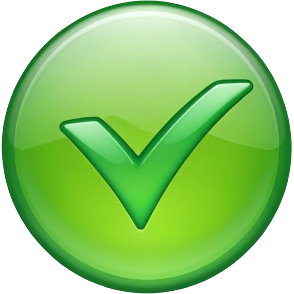 green check mark emoji