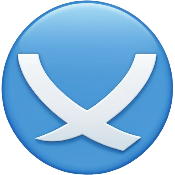 Blue circle with a check mark inside emoji