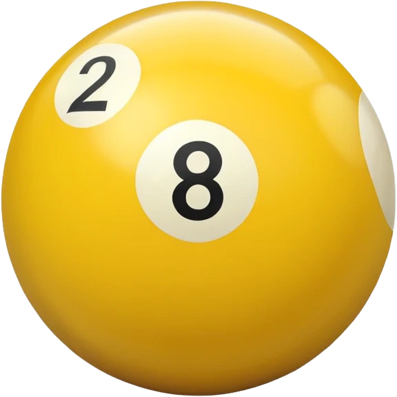 3 numbered billiard ball  emoji