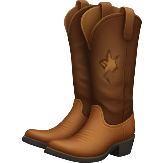 pair of cowboy boots emoji