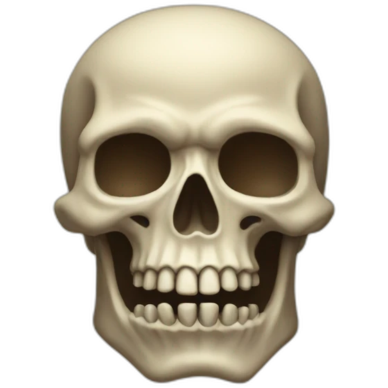 Bones in hell emoji