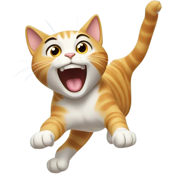 Cat flying emoji