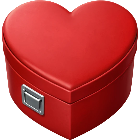 Surprise heart shaped box emoji